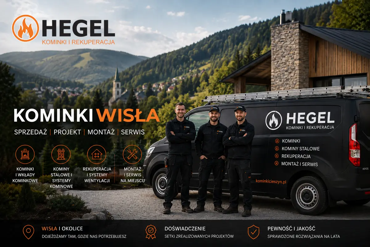 Kominki Wisła - montaż kominków, wkłady kominkowe i kominy stalowe do domów w górach
